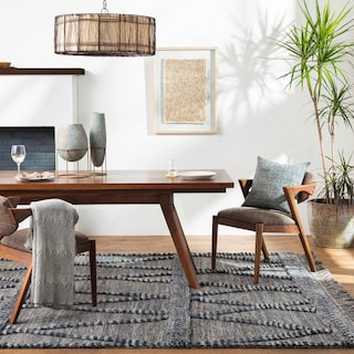 Shravya Handmade Bohemian Geometric Wool Area Rug
