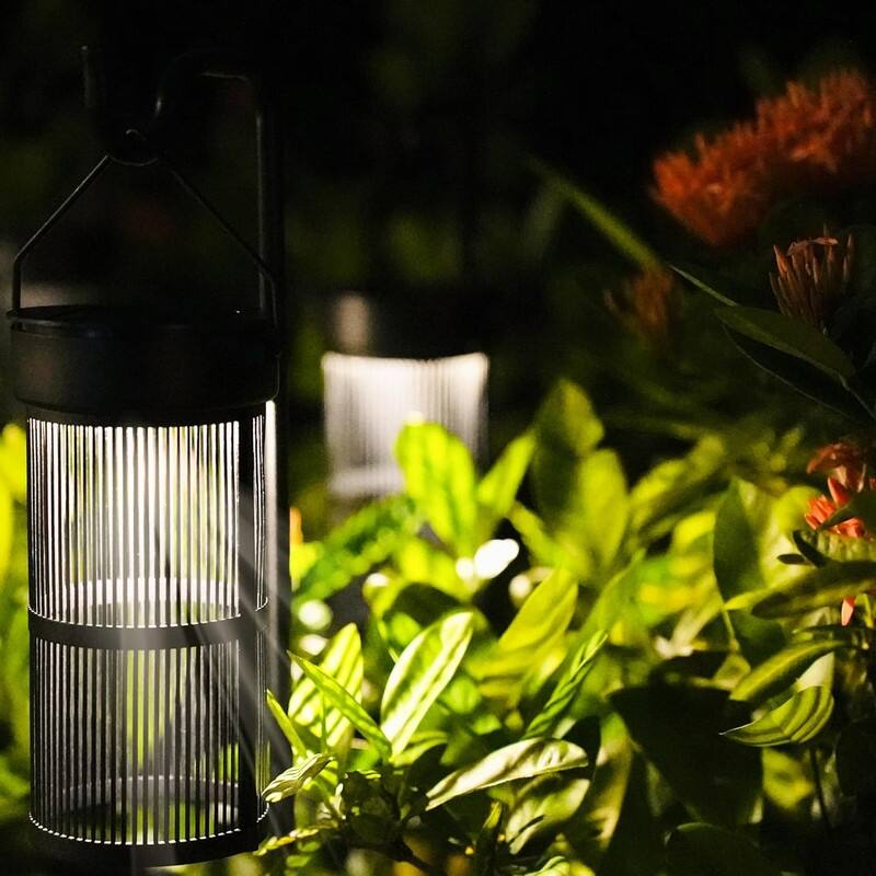 2 Pack Solar Lantern Lights, Decoration Ambient Lamp