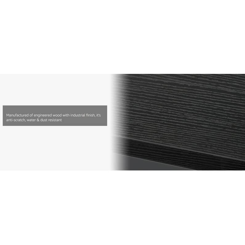 70.9"Industrial 3-Tier Extra Long Console Table with Storage Shelves & Metal Frame & X-Back Design