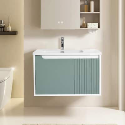 Topcraft Wall-Mounted Bathroom Vanity With Sink
