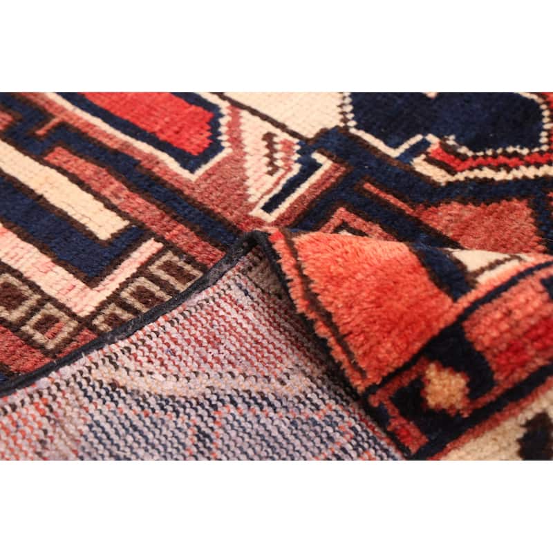 ECARPETGALLERY Hand-knotted Andelz Dark Red Wool Rug - 5'7 x 10'3