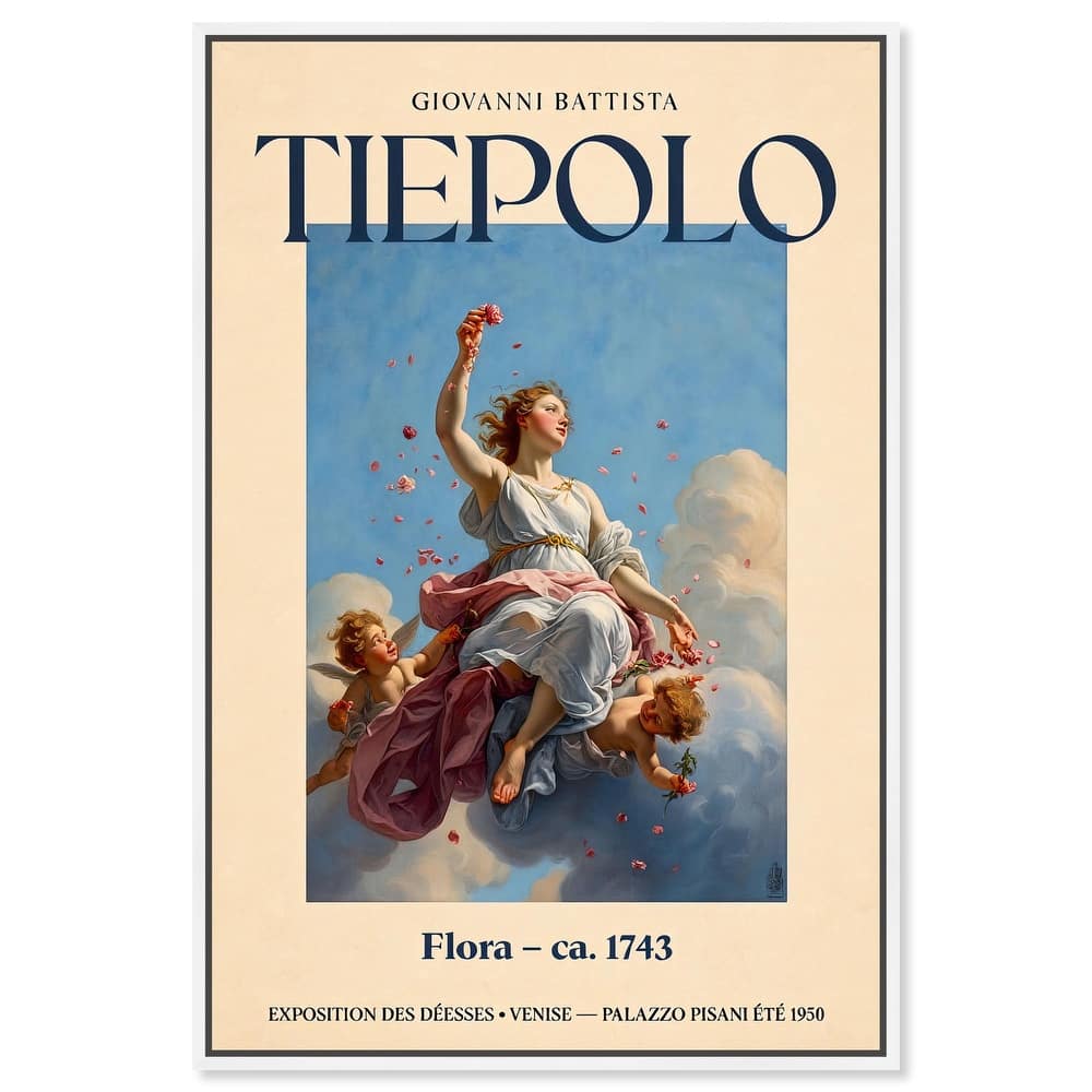 Goddess of Flowers in Flight Canvas by Art Remedy