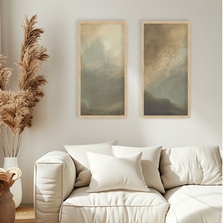 "Mid Summer Storm" Set of Two Framed Textured Wall Art - Bed Bath ...