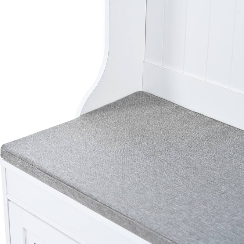 Entry Cloak Rack Cabinet with Storage
