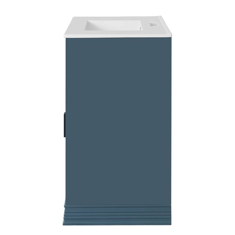 36'' Freestanding Bathroom Vanity with White Integrated Ceramic Sink - 36.06'' x 18.46'' x 33.78''