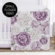 preview thumbnail 4 of 4, Sweet Jojo Designs Lavender Purple Boho Shabby Chic Floral Girl 4pc Nursery Crib Bedding Set Ivory Bohemian Vintage Watercolor