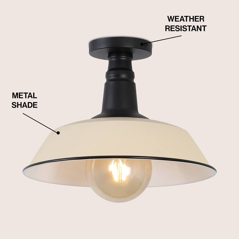 Cassidy 14" LED Semi-Flush Mount, by JONATHAN Y