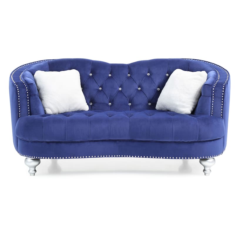 Jewel Velvet Loveseat