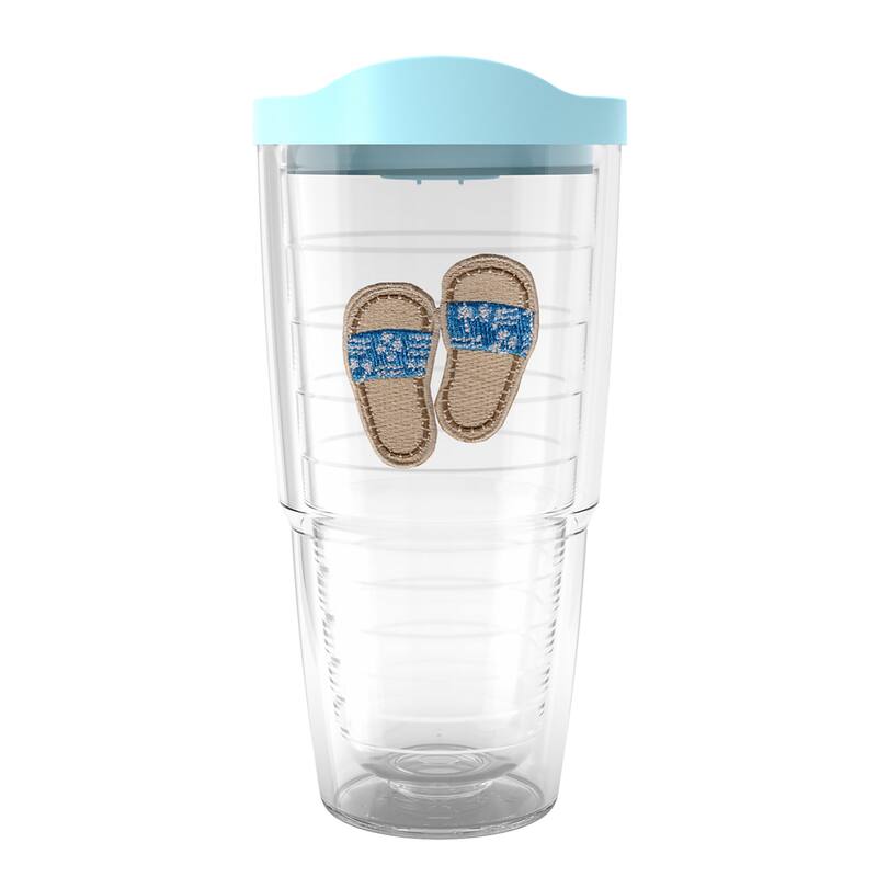 Tervis Sandy Slides Made in USA Double Walled Insulated Tumbler Travel 24oz, Blue