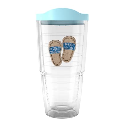 Tervis Sandy Slides Made in USA Double Walled Insulated Tumbler Travel 24oz, Blue