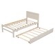 preview thumbnail 6 of 10, Modern Twin Size Platform Bed Frame with Trundle for Space-Saving and Easy Assembly