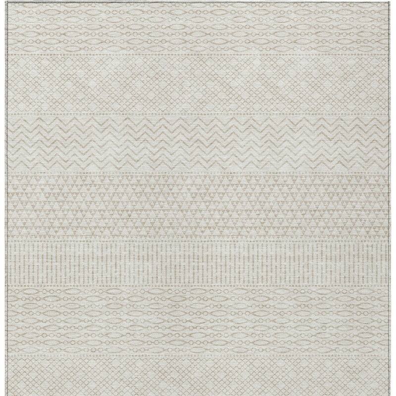 HomeRoots Chevron Modern Rectangle Outdoor Rug