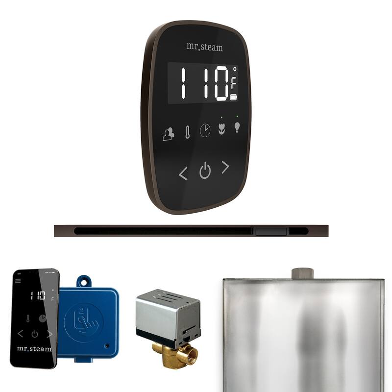 Mr Steam BFL Butler Flex Linear Package Steam Shower Control Package - Black / Oil-Rubbed Bronze