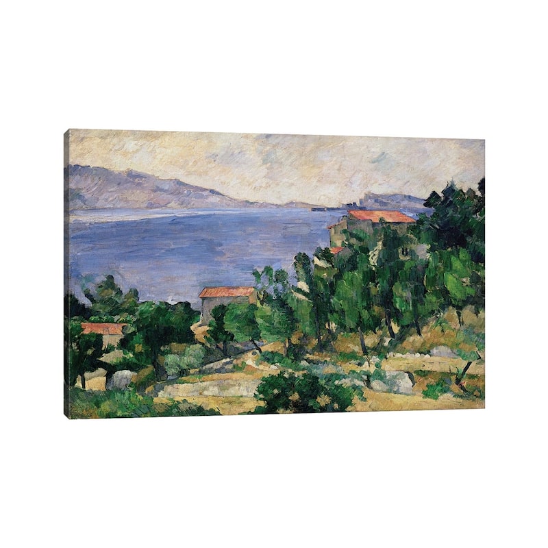 iCanvas "View of Mount Marseilleveyre and the Isle of Maire, c.1882-85 " by Paul Cezanne Canvas Print