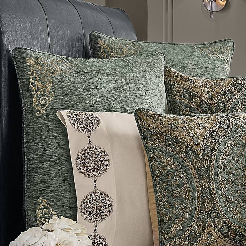 J. Queen New York Dorset Euro Sham - Spa Blue - Euro Square