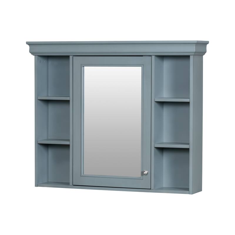 Wall Mounted Mirror Cabinets Medicine Cabinet Blue Hidden Cabinets