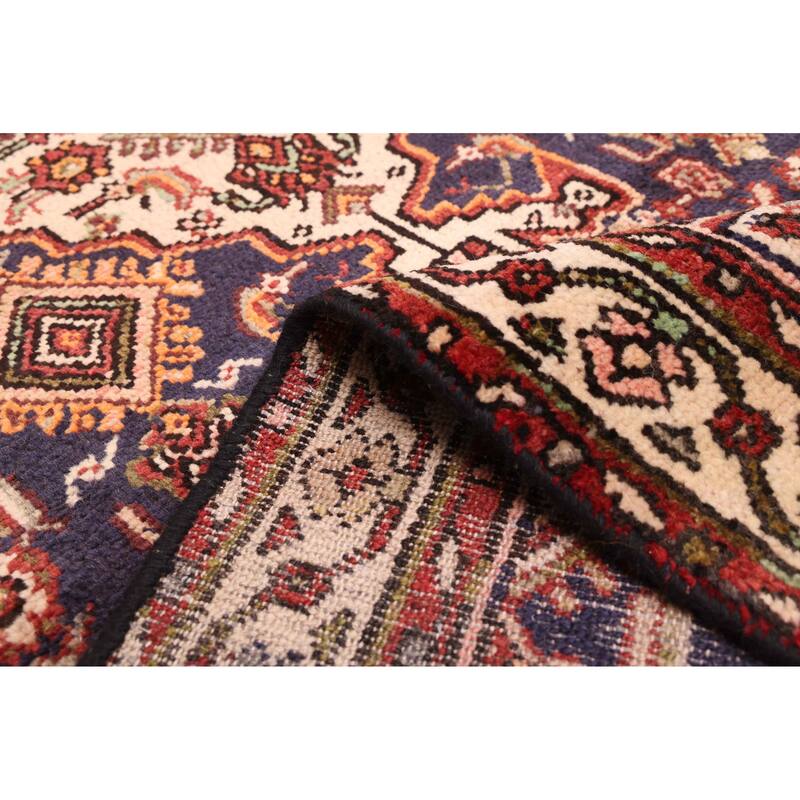 ECARPETGALLERY Hand-knotted Andelz Dark Navy Wool Rug - 3'6 x 9'5