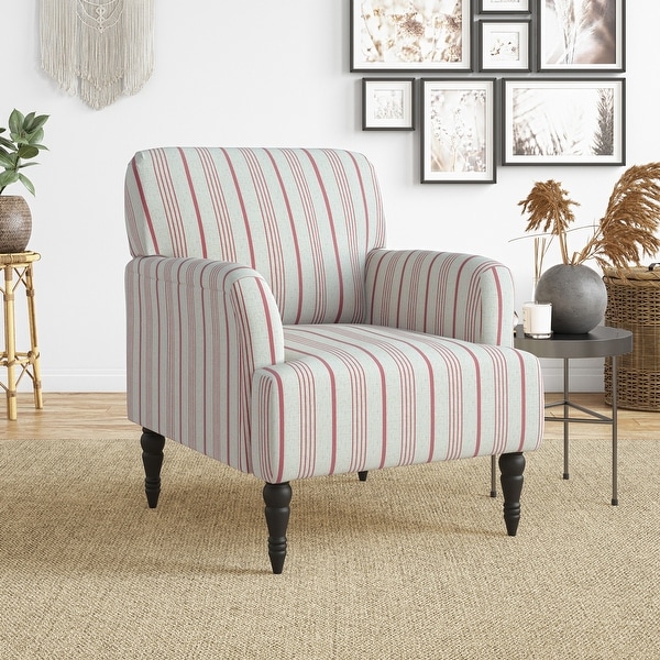 The Gray Barn Desden Red Stripe Arm Chair On Sale Bed Bath