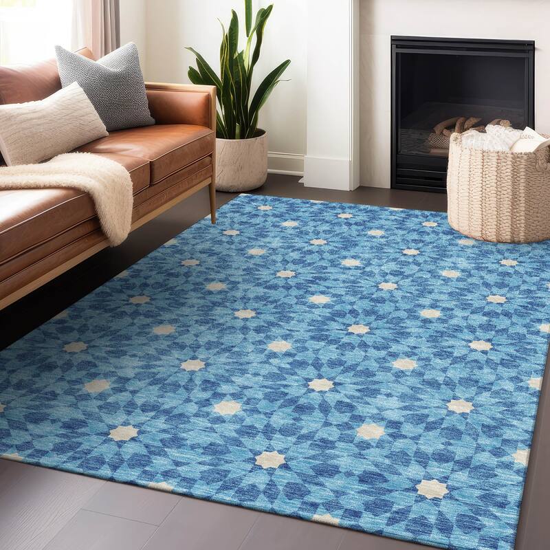 Premium Washable Super Soft Modern Mosaic Mayfield Rug