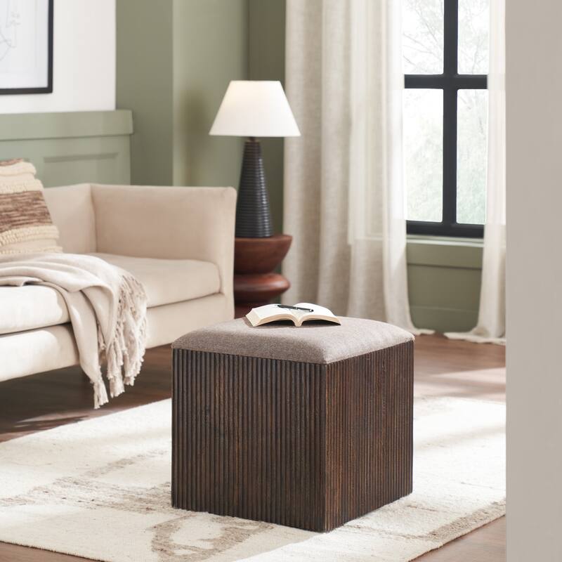 Tristan 18" Height Stool, Brown