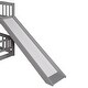 preview thumbnail 28 of 42, Full Over Full Wooden Bunk Bed,Low Bunk Bed with Built-In Ladders and Slides