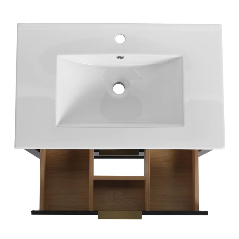 30" Bathroom Vanity with Resin Sink