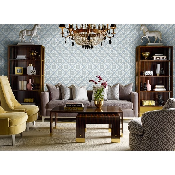 Shop Seabrook Designs Lillian August Plumosa Tile Unpasted Wallpaper Overstock 31665771
