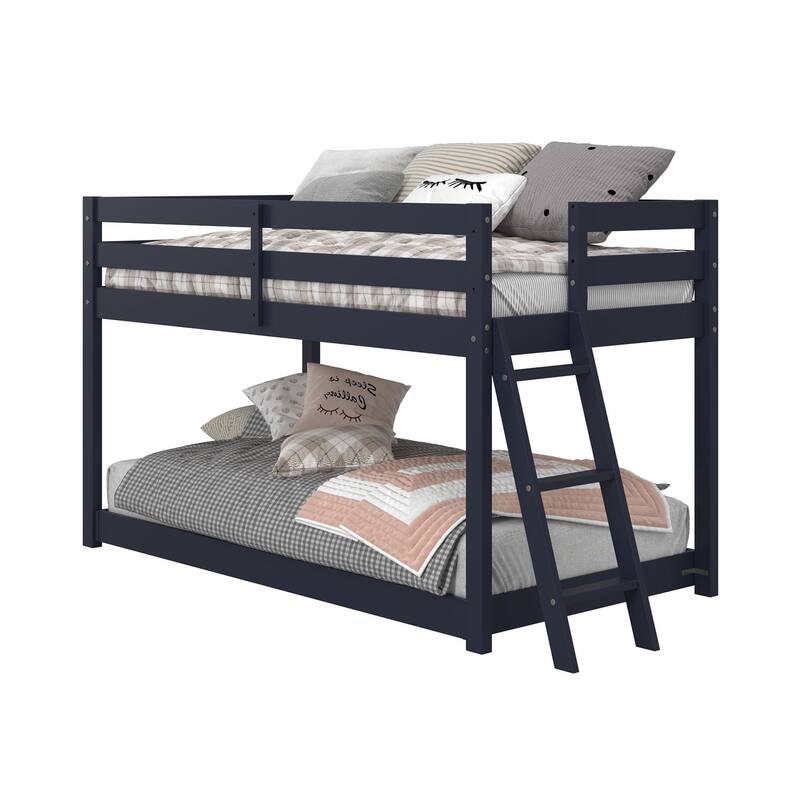 Taylor & Olive Trillium Twin Low Loft Bed with a Twin Under Bed