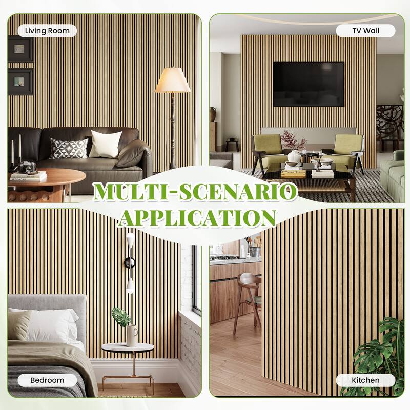 Soundproof Wood Slat Panels Acoustic Wall and Ceiling Panels