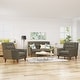 preview thumbnail 4 of 57, Candace Fabric Arm Chair and Loveseat Set by Christopher Knight Home Mocha