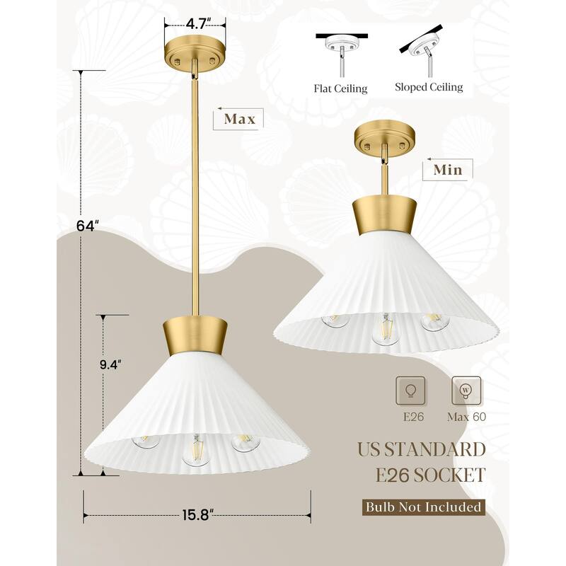 16 Inch, 3-Light Pendant Light