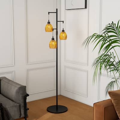 65'' Black Tree Floor Lamp for Bedroom