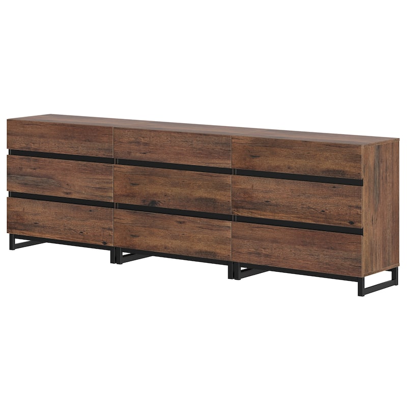 WAMPAT Dresser for Bedroom, Closet Organizers and Storage with 6 Drawers,Chest of Drawers with Metal Base