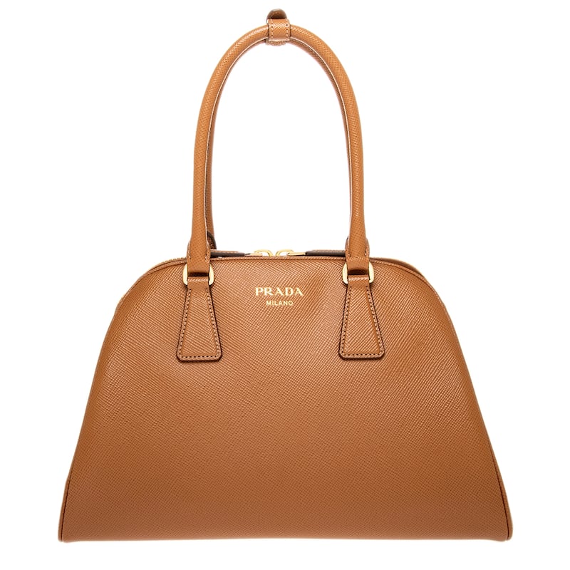 Prada Medium Saffiano Leather Bag - Brown