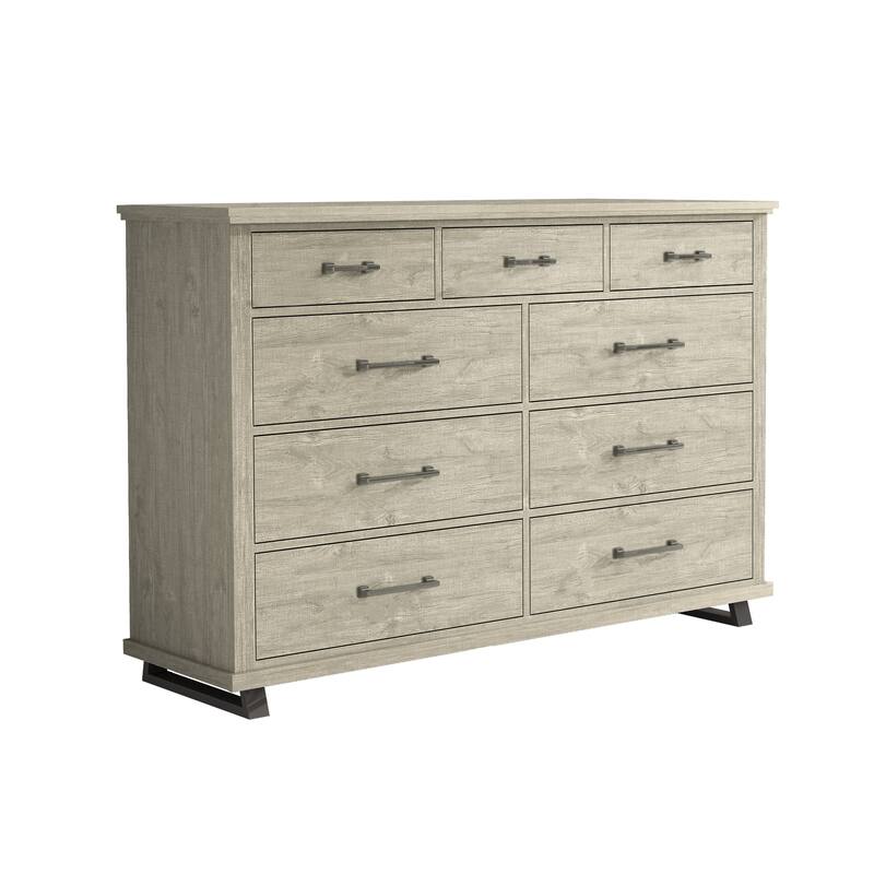 Farmhouse-inspired 3-Piece Bedroom Set - 2 Nightstands and 1 Dresser