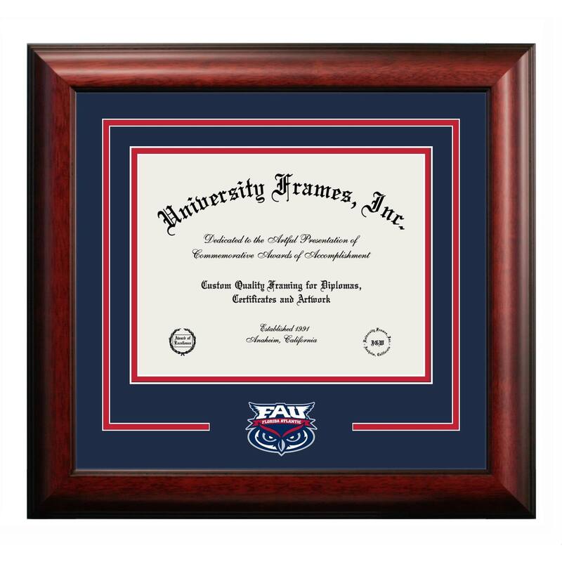 Florida Atlantic University 11w x 8.5h Spirit Diploma Frame