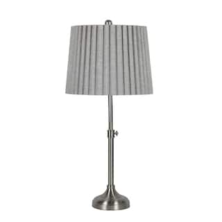 24.25-30" Adjustable Metal Table Lamp with Designer Mini-Fluted Shade - 30