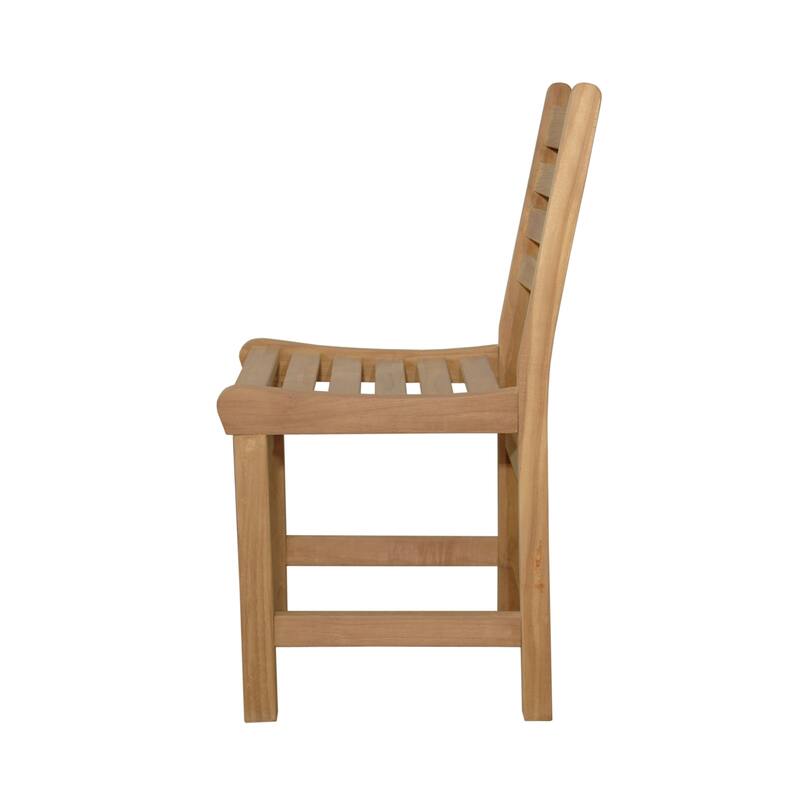 African Dining Chair with Solid Teak Construction, Perfect for Cafe or Restaurant Seating - 17