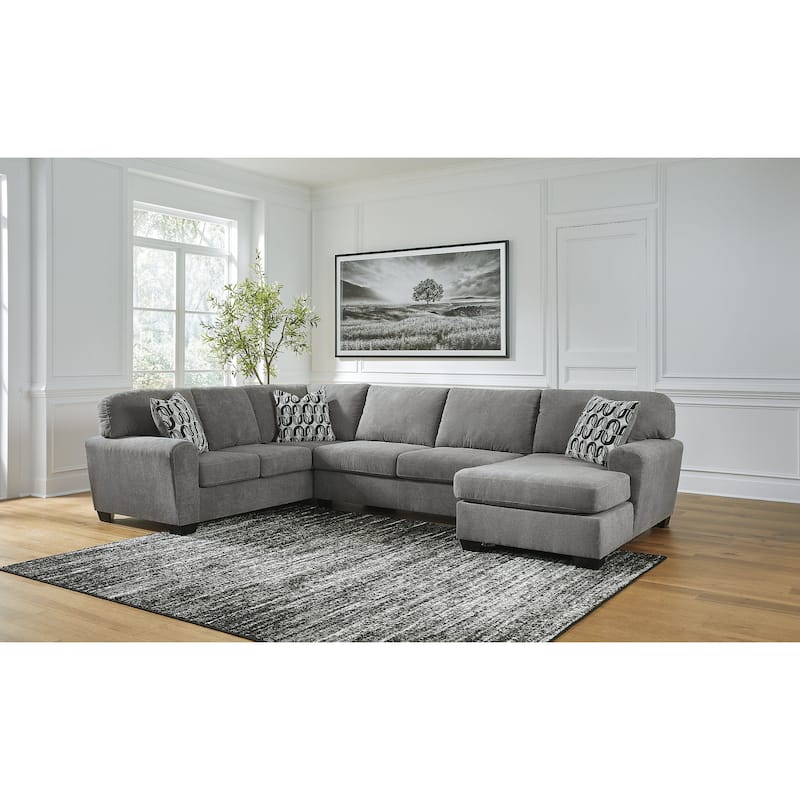 Signature Design by Ashley Birkdale Court Gray 3-Piece Sectional with Chaise - Left Facing