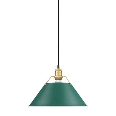 Golden Lighting 3306-L BCB Orwell 14" Wide Pendant