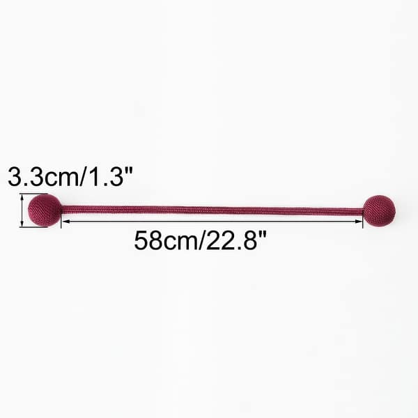 dimension image slide 1 of 2, 2pcs Curtain Tieback 25.6" Holdback Decorative Rope Curtain Holders