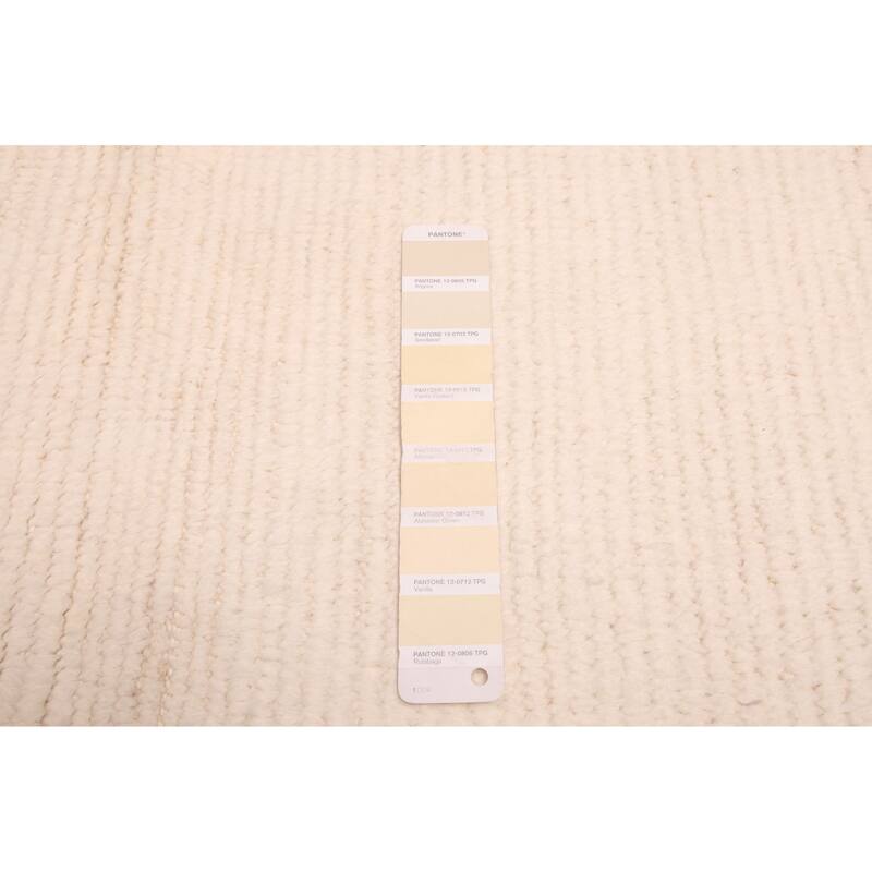 ECARPETGALLERY Hand-knotted Pak Finest Marrakesh Cream Wool Rug - 8'0 x 10'0