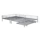 preview thumbnail 29 of 95, Metal Bunk Bed with Trundle Ladder High Guardrail Heavy-Duty Steel Loft Bed Frame with Safety Rail Able to Split