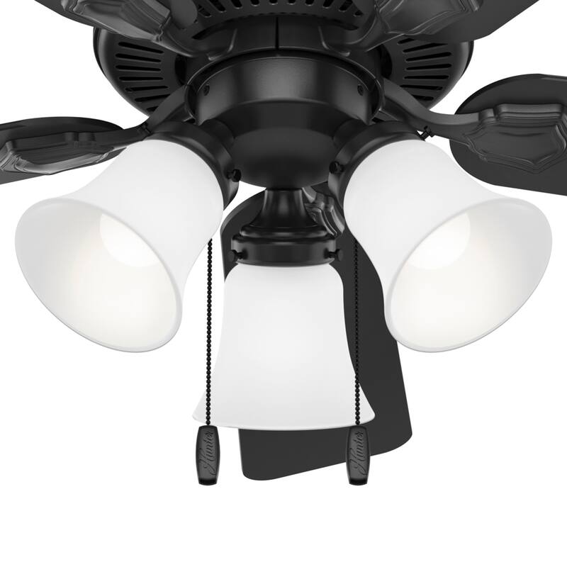 Hunter 44" Swanson Ceiling Fan with LED Light Kit & Pull Chain - Casual Traditional - 4 Speed DC Motor - ENERGY STAR!