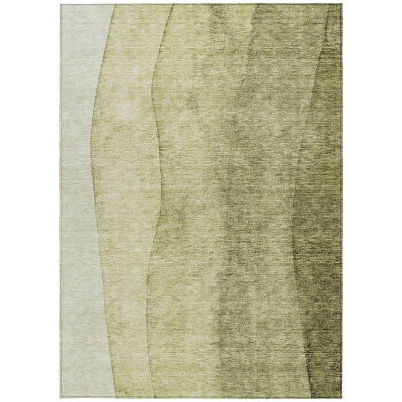 HomeRoots Ombre Transitional Rectangle Outdoor Rug