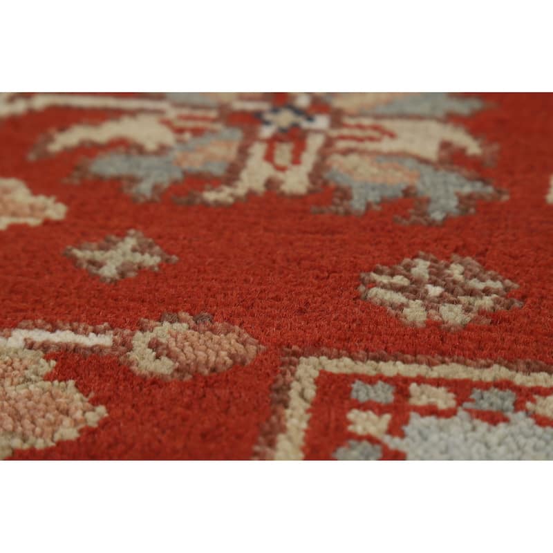 Hand Knotted Oriental 100% Wool Carpet Traditional Medallion Red Heriz (serapi) Area Rug - 11' 10'' X 8' 11''