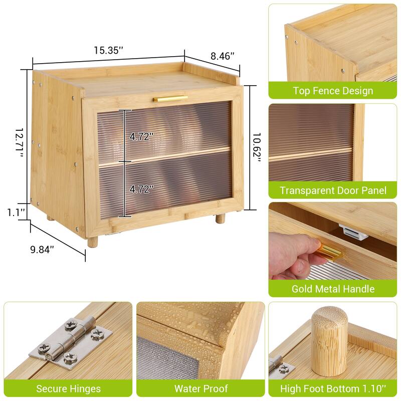 Double Layer Large Bread Box