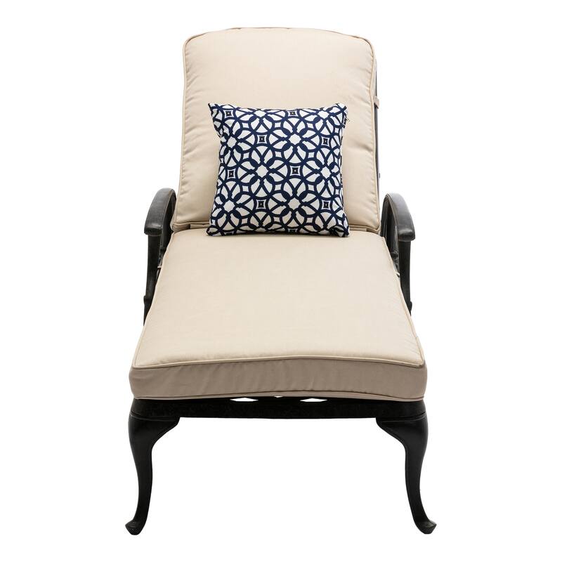 Aluminum Reclining Outdoor Chaise Lounge
