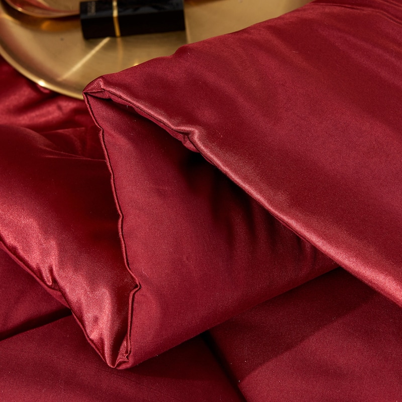 8 Piece Luxury Silky Satin Comforter Set
