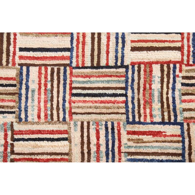 Gabbeh Kashkoli Area Rug Wool Hand-knotted Contemporary Foyer Carpet - 4'7" x 6'3"